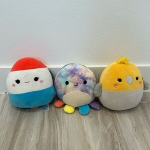 Squishmallows 8” Bundle Pedi, Leila, and Charlize